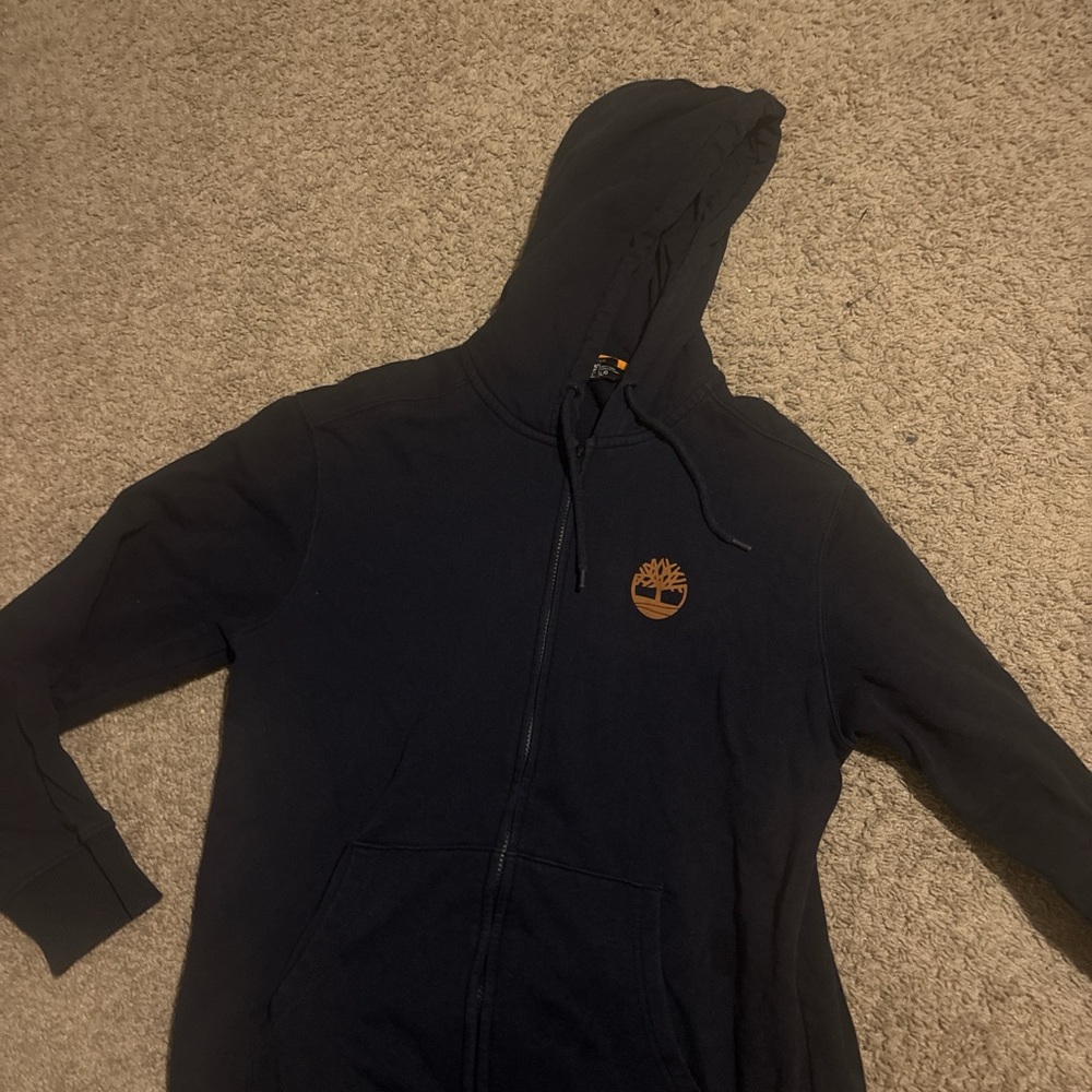 Timberland Navy Hoodie with Logo